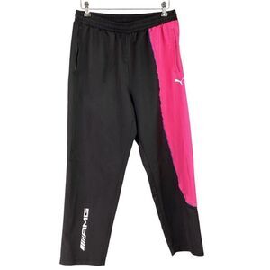 Puma Track Pants Mens L Black Pink Amg Mercedes Benz Petronas Woven Athletic